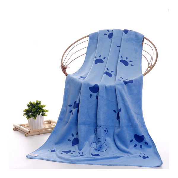 KUTKUT Looluuloo Microfiber Drying Towels for Dogs (Blue)