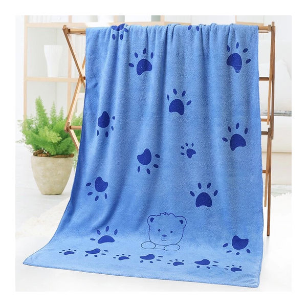 KUTKUT Looluuloo Microfiber Drying Towels for Dogs (Blue)
