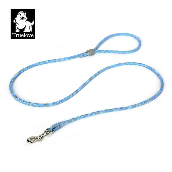Truelove High Density Reflective Rope Webbing Leash for Dogs (Sky Blue)