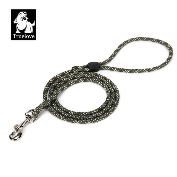 Truelove High Density Reflective Rope Webbing Leash for Dogs (Black)