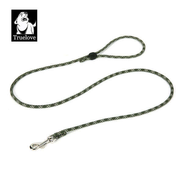Truelove High Density Reflective Rope Webbing Leash for Dogs (Black)