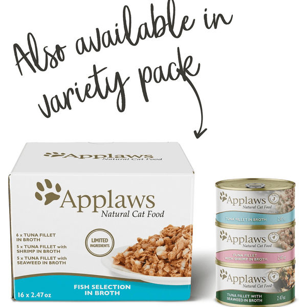 Applaws Tuna Fillet Tinned Cat Wet Food (156g)