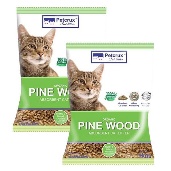 PetCrux Exclusive Organic Pine Wood Scented Cat Litter
