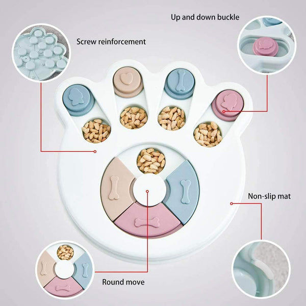 Pet Vogue Slow Feeder Paw Shaped Toy for Dogs and Cats (Green)