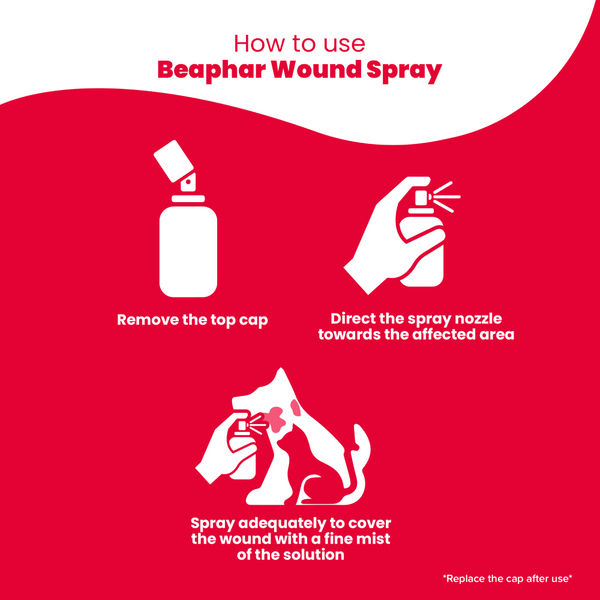 Beaphar Povidone Iodine Wound Healing Spray for Dogs and Cats