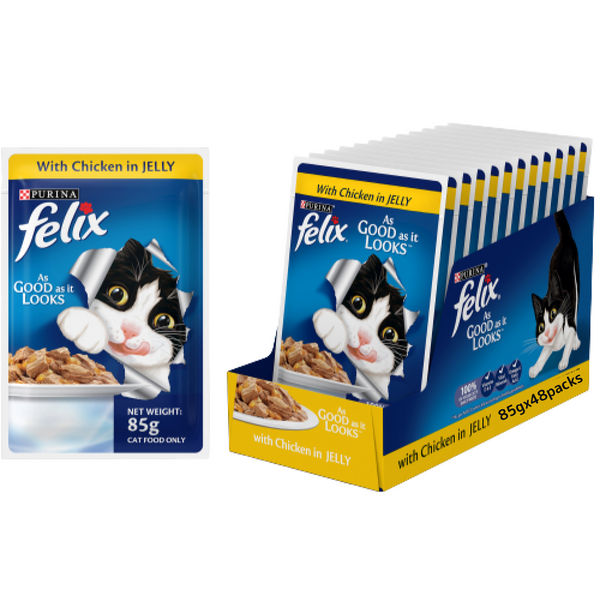 Purina Felix with Chicken in Jelly Complete and Balanced Adult Cat Wet Food