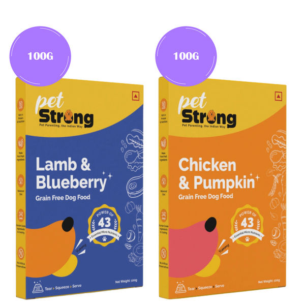 PetStrong Lamb and Blueberry & Chicken and Pumpkin Grain Free Fresh Food for Dogs Combo