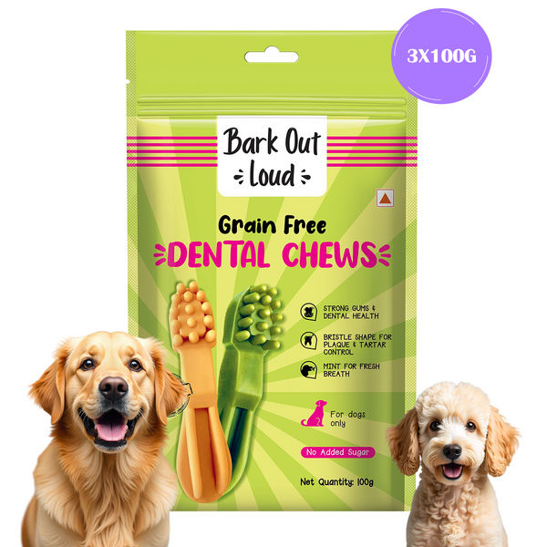 Bark Out Loud by Vivaldis Grain Free Chicken Dental Chews Dog Treats