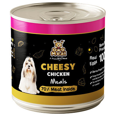 Dog Meal Cheesy Chicken and Chicken & Egg Meals Dog Wet Food Combo