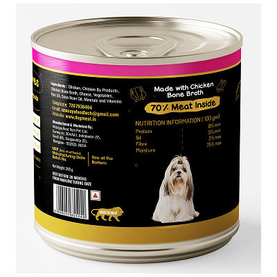 Dog Meal Cheesy Chicken and Chicken & Egg Meals Dog Wet Food Combo