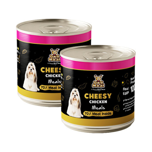 Dog Meal Cheesy Chicken and Chicken & Egg Meals Dog Wet Food Combo