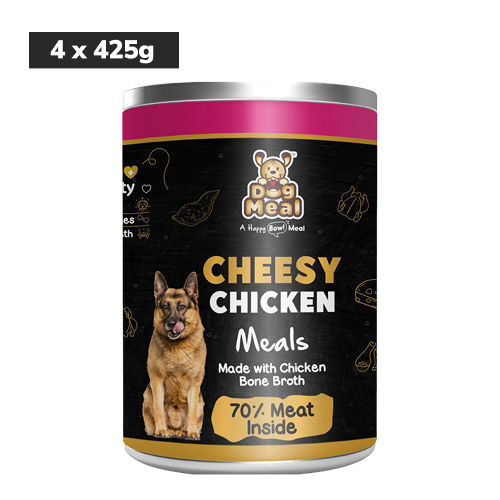 Dog Meal Cheesy Chicken and Chicken & Egg Meals Dog Wet Food Combo