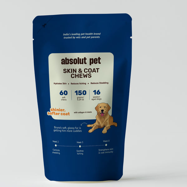 Absolut Pet Skin & Coat with Collagen and Biotin Dog Supplement