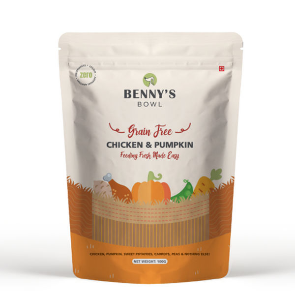 Bennys Bowl Lamb and French Beans & Chicken and Pumpkin Dog Fresh and Wet Food Combo