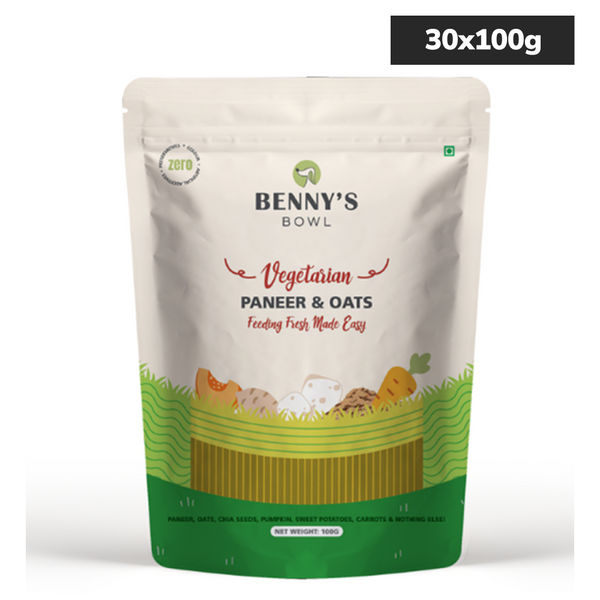 Bennys Bowl Paneer and Oats Rice Dog Fresh and Wet Food