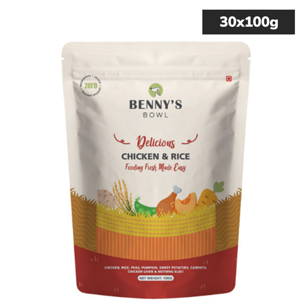 Bennys Bowl Chicken and Rice Dog Fresh and Wet Food