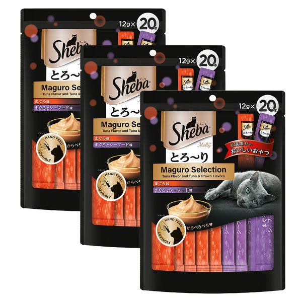 Sheba Tuna Flavor and Tuna & Prawn Maguro Selection Melty Premium Cat Treats
