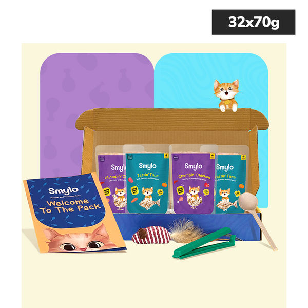 Smylo Kitten Trial Box, Tuna & Chicken, Fresh & No-Preservative Wet Cat Food