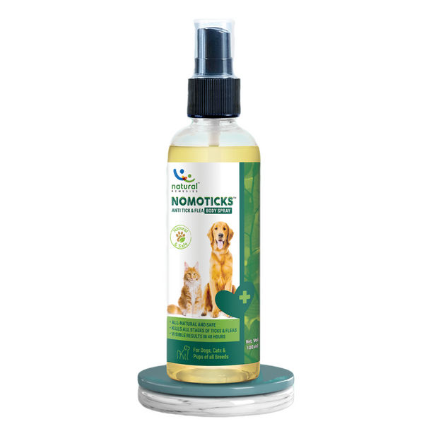 Natural Remedies Nomo Ticks Home Spray for Dogs and Cats