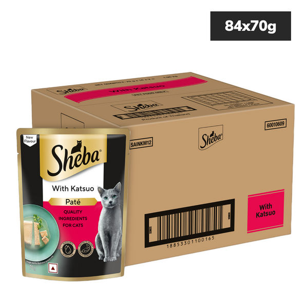 Sheba Katsuo Pate Rich Premium Adult Fine Cat Wet Food