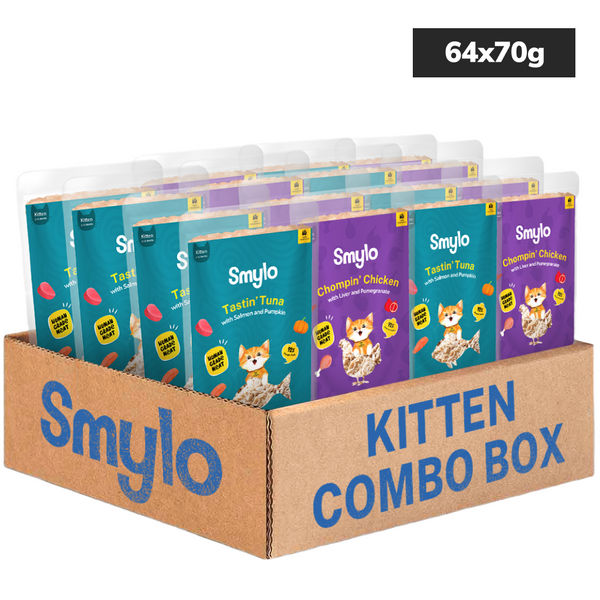 Smylo Kitten Variety Combo, Tuna & Chicken, Fresh & No-Preservative Wet Cat Food