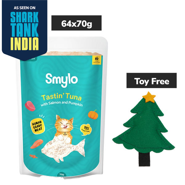 Smylo Adult Tuna Salmon & Pumpkin, Fresh & No-Preservative Wet Cat Food