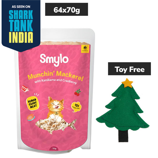 Smylo Adult Mackerel Kanikama & Cranberry, Fresh & No-Preservative Wet Cat Food