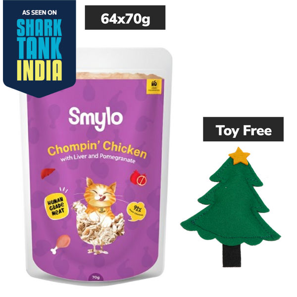 Smylo Adult Chicken & Liver, Pomegranate, Fresh & No-Preservative Wet Cat Food