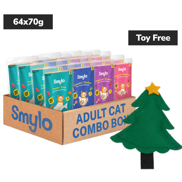 Smylo Adult Variety Combo, Tuna, Chicken & Mackerel, Fresh & No-Preservative Wet Cat Food