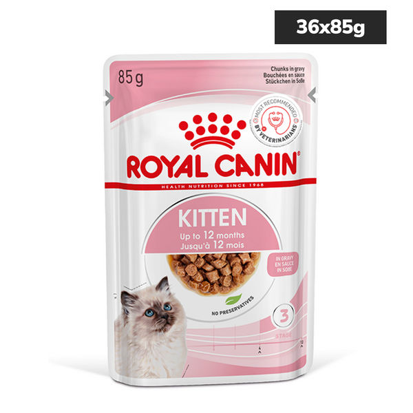 Royal Canin Kitten Wet Food in Gravy (85g Pouch)
