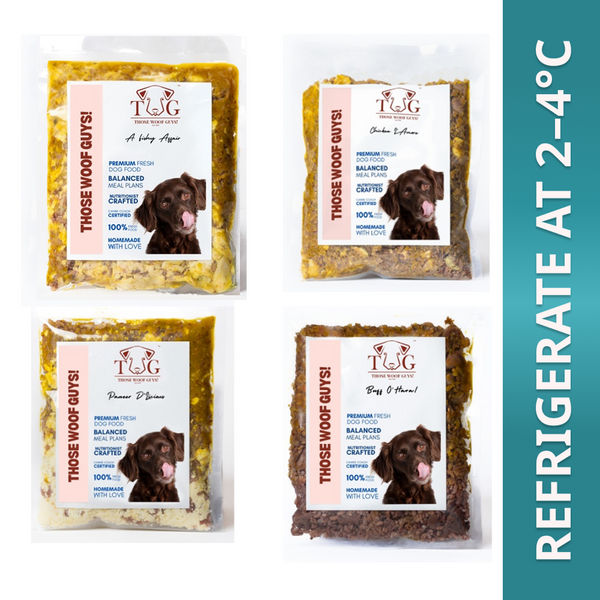 Those Woof Guys Paneer, Chicken, Buffalo & Salmon Variety Pack Home Meal for Dogs