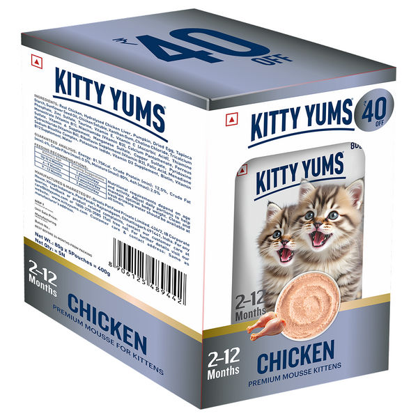 Kitty Yum Chicken Mousse Kitten Cat Wet Food