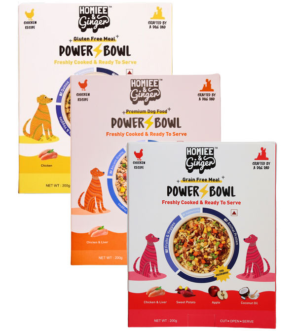 Homiee & Ginger Power Bowl Chicken Variety Pack