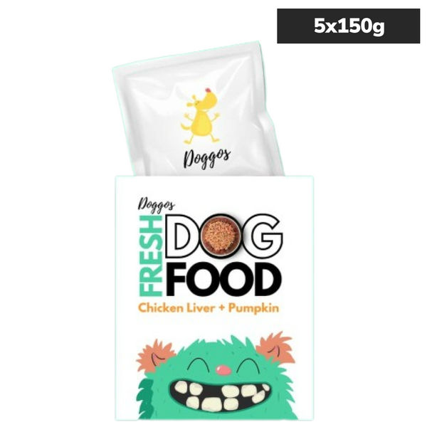 Doggos Mini Monster Chicken and Pumpkin Fresh Small Breeds Dog Wet Food