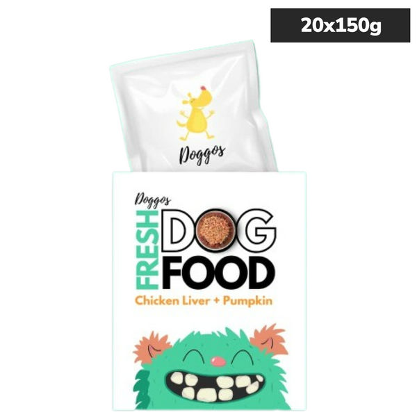 Doggos Mini Monster Chicken and Pumpkin Fresh Small Breeds Dog Wet Food