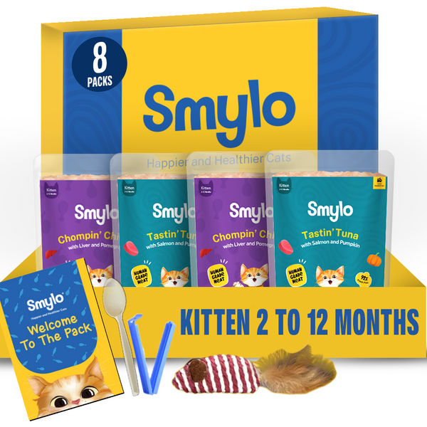 Smylo Kitten Trial Box, Tuna & Chicken, Fresh & No-Preservative Wet Cat Food