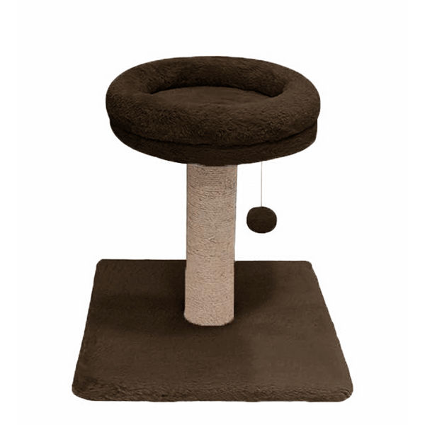 Furrlovers Fur Activity Cat Tree Scratching Post with Sisal Tower (Brown)