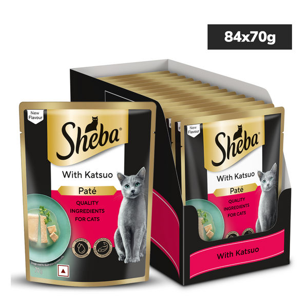 Sheba Katsuo Pate Rich Premium Adult Fine Cat Wet Food