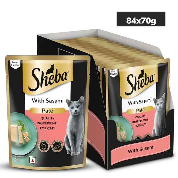 Sheba Maguro and Sasami and Katsuo Pate Rich Premium Adult Fine Combo Cat Wet Food