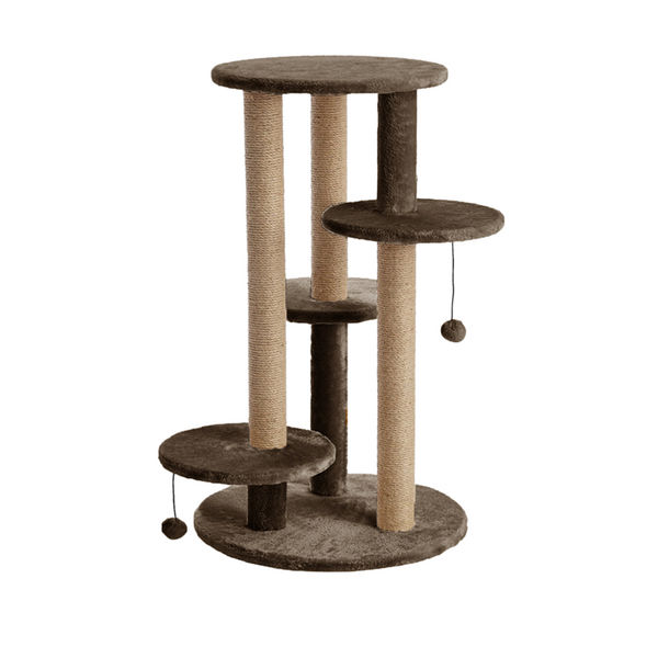 Furrlovers Multi Level Cat Tree with Scratching Posts & Platforms (Brown)