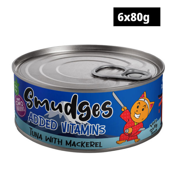 Smudges Tuna Flakes with Mackerel in Soft Jelly Adult Cat Wet Food