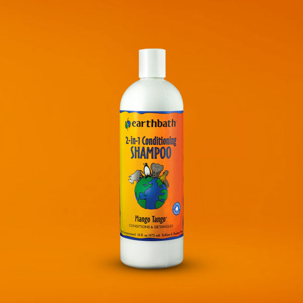 EarthBath 2 in 1 Conditioning Shampoo Mango Tango Long Coat for Dogs and Cats