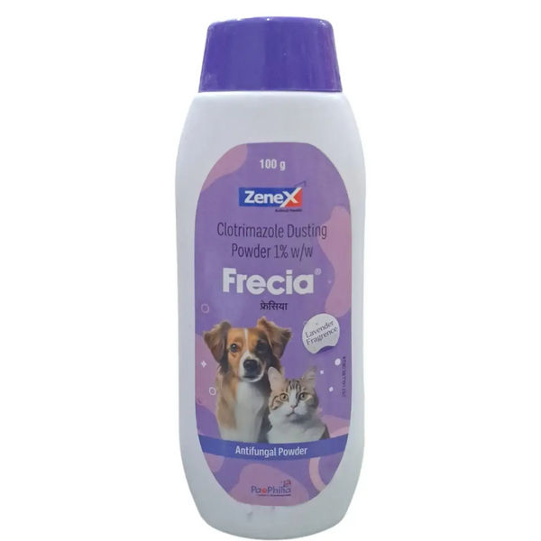 Zenex Frecia Powder (Clotrimazole Dusting Powder) for Cats and Dogs