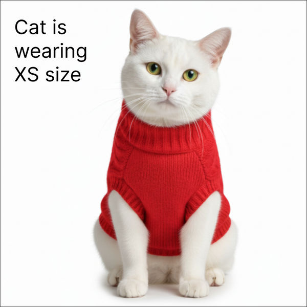 Skatrs Red Sweater For Dogs and Cats