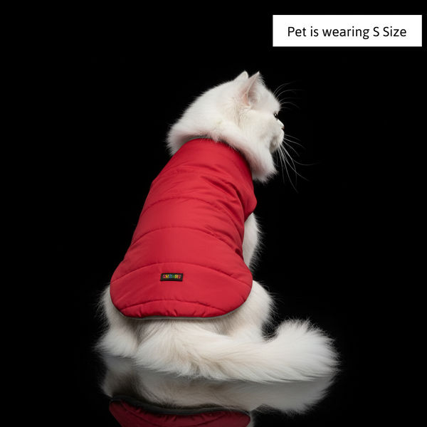Skatrs Cherry Snuggle Puffer Reversible Jacket for Dogs and Cats