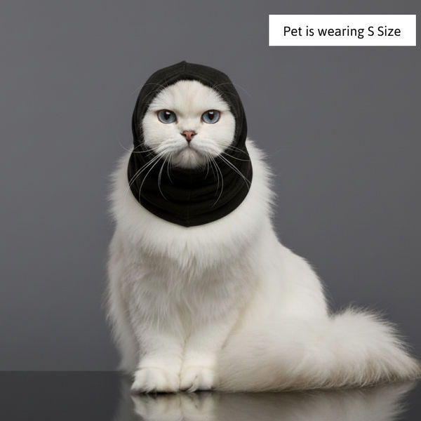 Skatrs Cold and Sound Protection Ear Muffs for Dogs and Cats (Black)