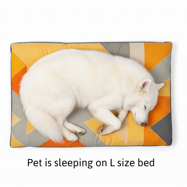 Skatrs Sunshine Snuggle Flat Bed for Dogs & Cats (Yellow)