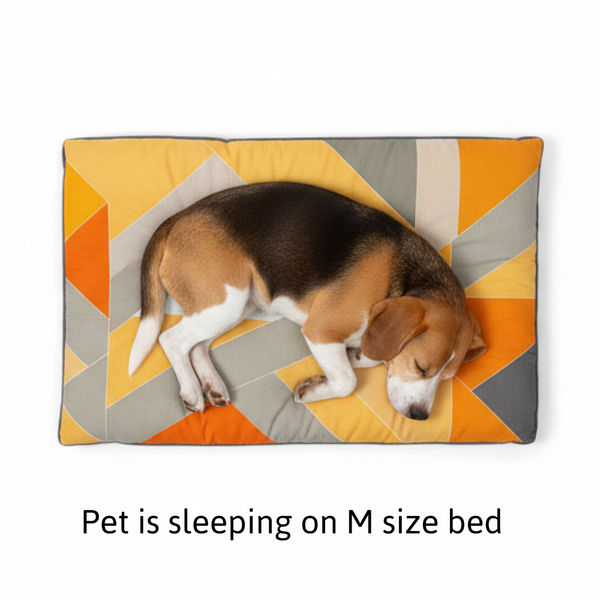 Skatrs Sunshine Snuggle Flat Bed for Dogs & Cats (Yellow)
