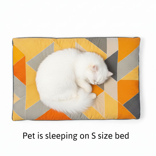 Skatrs Sunshine Snuggle Flat Bed for Dogs & Cats (Yellow)