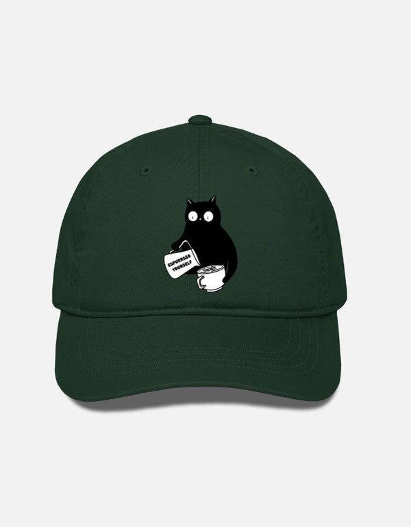 EverythingBoho Cat Barista BaseBall Cap